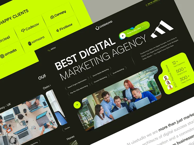 Agency Landing Template